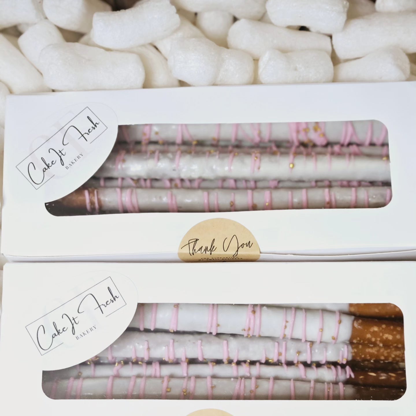 Chocolate covered pretzel rods