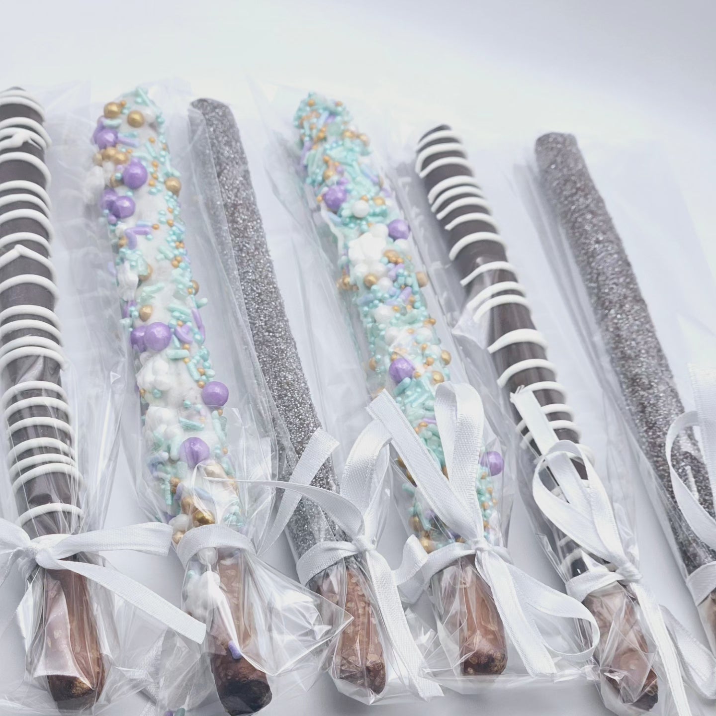 Chocolate covered pretzel rods