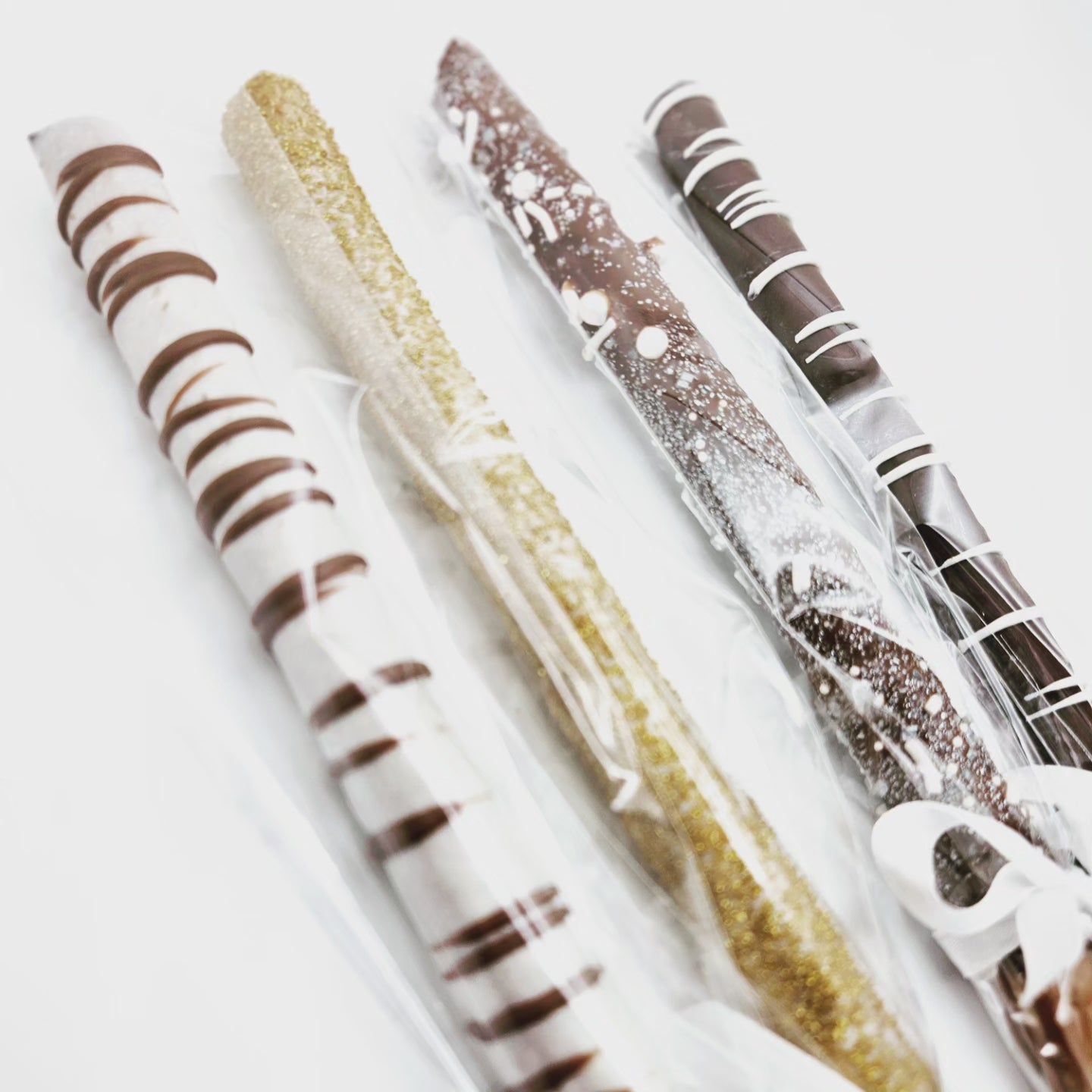 Chocolate covered pretzel rods