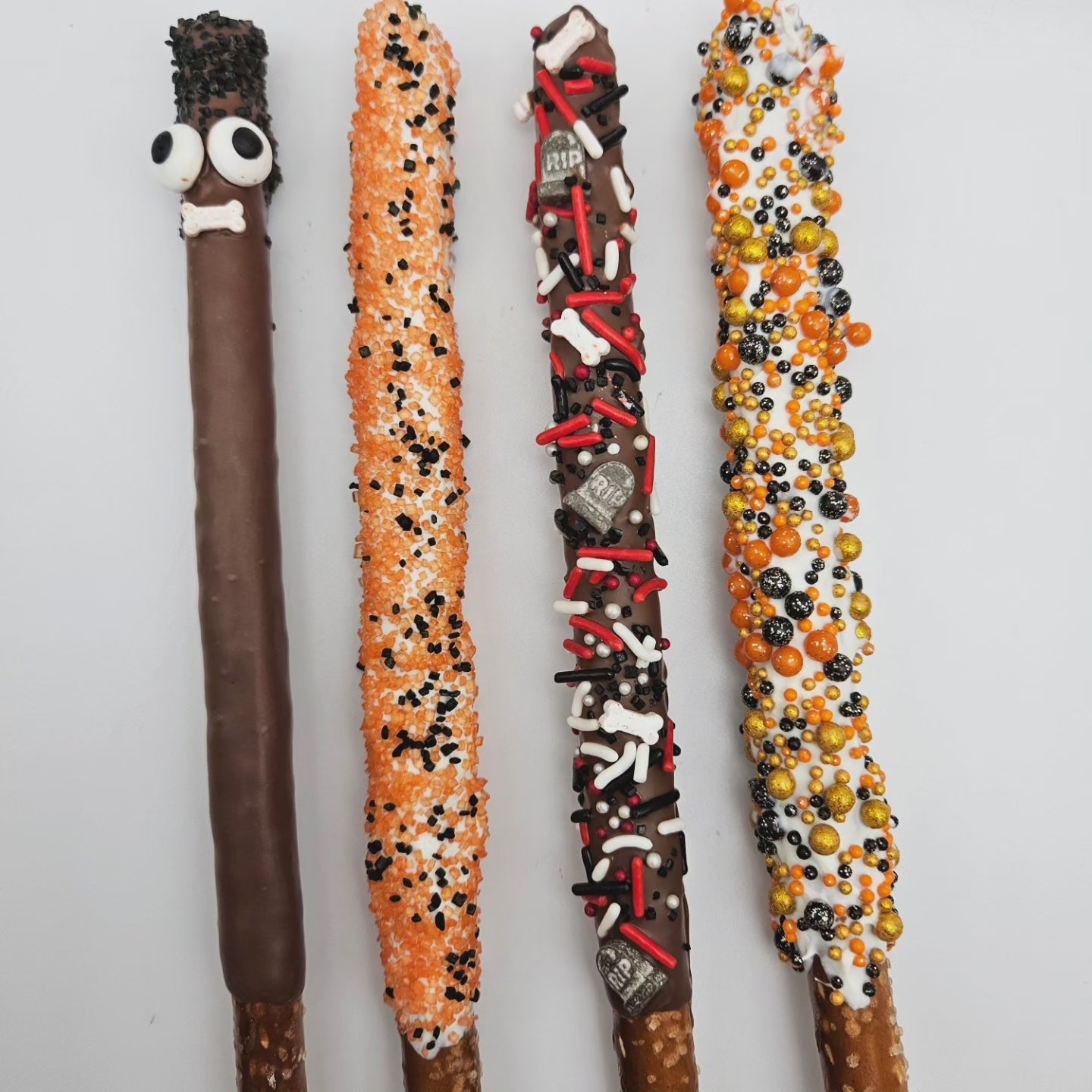 Chocolate covered pretzel rods