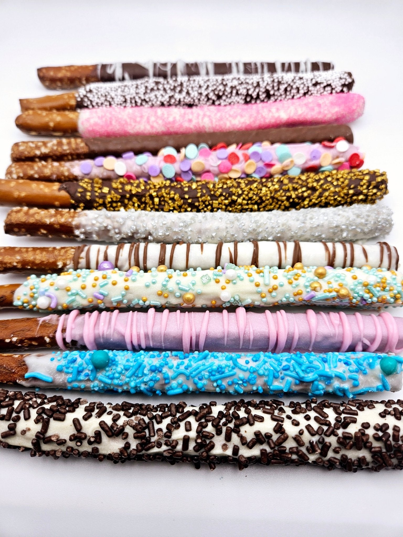 Chocolate covered pretzel rods - CakeIt Fresh - Pretzel Rods - 1/2 dozen -