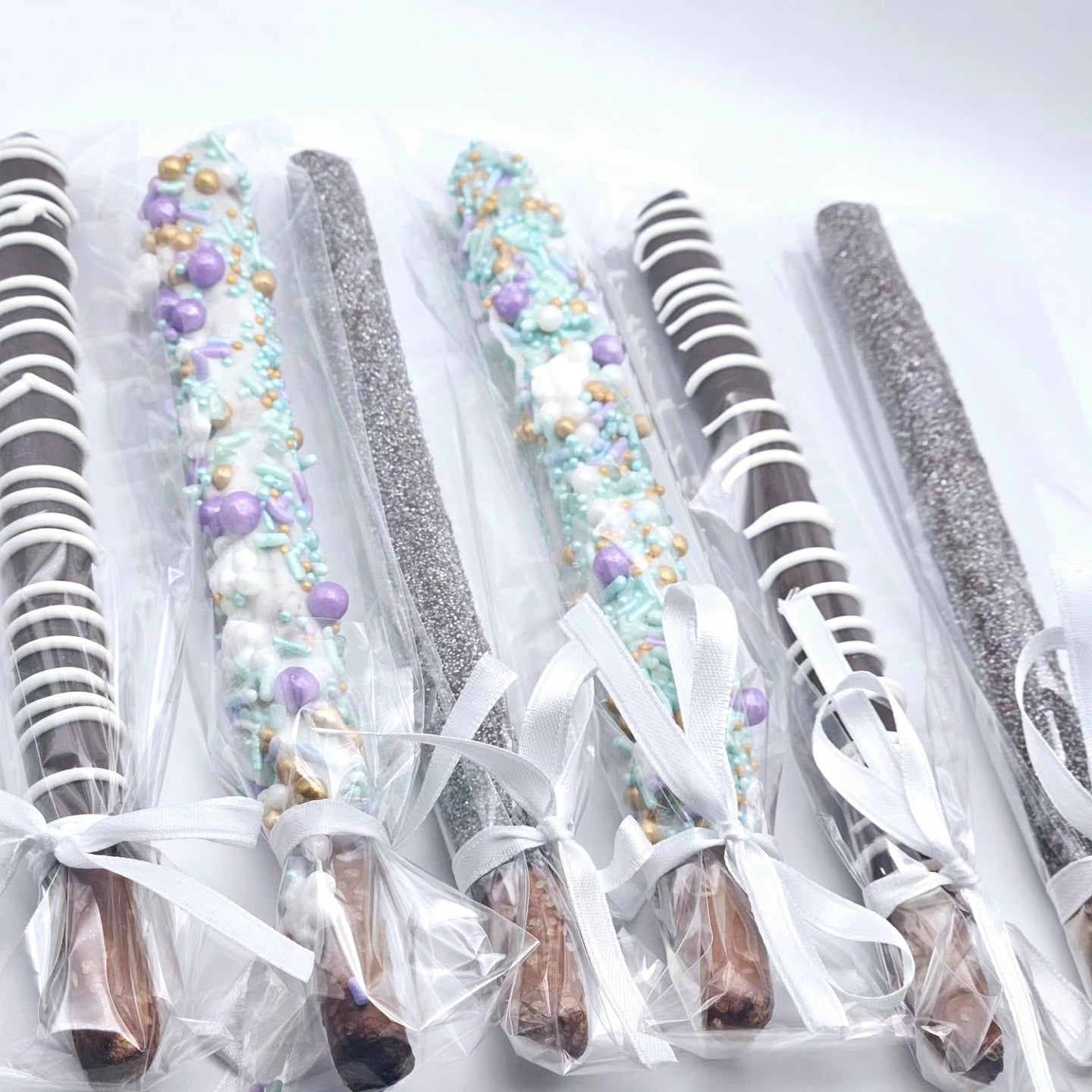Chocolate covered pretzel rods