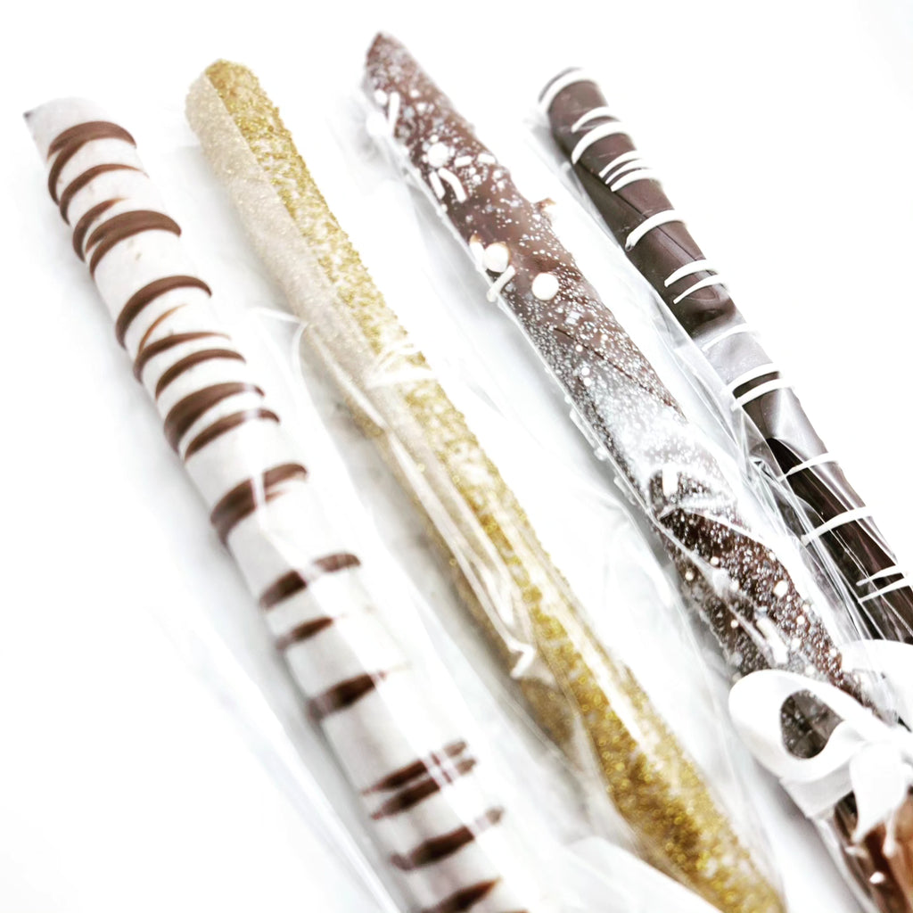 Chocolate covered pretzel rods