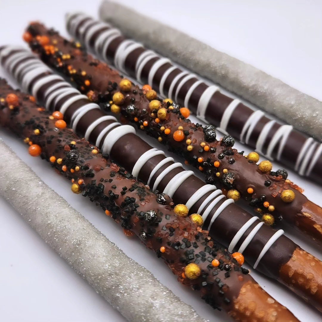 Chocolate covered pretzel rods