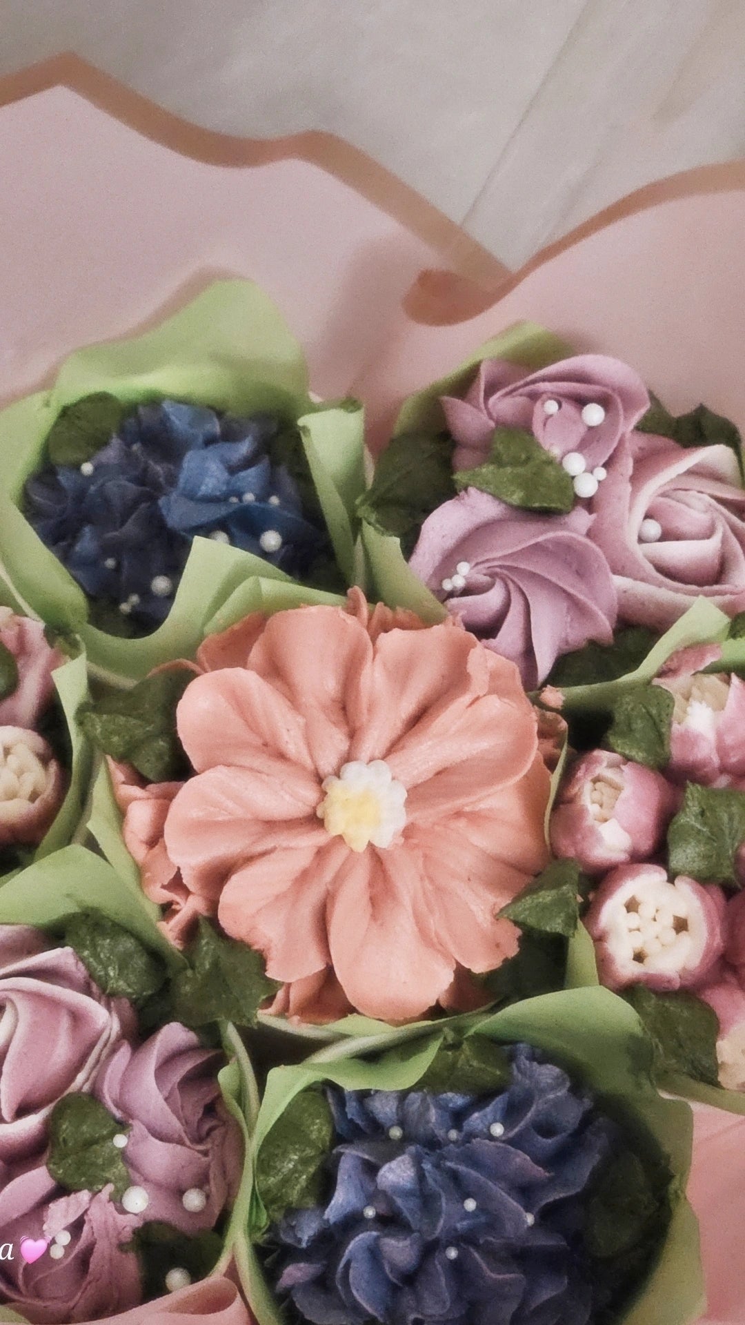 Cupcake Bouquet – Buttercream Flower Arrangement (Custom Order)