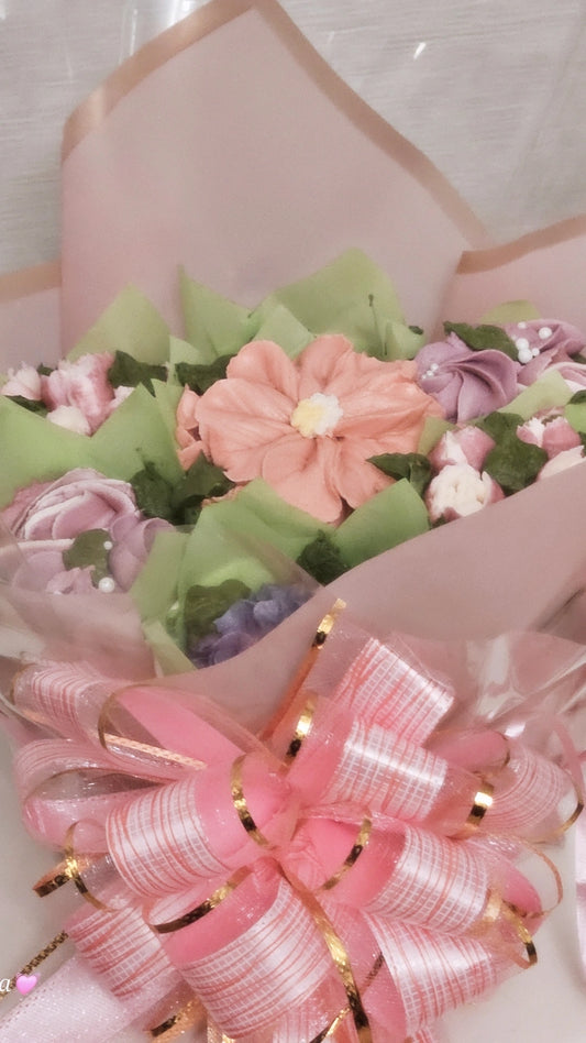 Cupcake Bouquet – Buttercream Flower Arrangement (Custom Order)